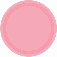 Pink New Paper Lunch Plates (Pkt 20)