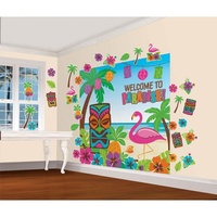 Hawaiian Summer Luau Welcome To Paradise Scene Setter