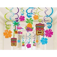 Hawaiian Summer Luau Hanging Swirls Mega Pack