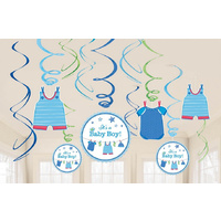 Shower w/Love Boy Hanging Swirls