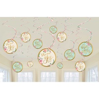 Mint to Be Hanging Spiral Decorations