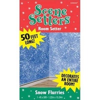 Snow Flurries Room Roll Scene Setter