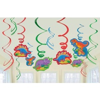 Dinosaur Prehistoric Party Hanging Swirls