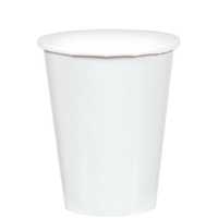 White Frosty Paper Cups (Pkt 20)