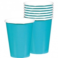 Blue Caribbean Paper Cups (Pkt 20)