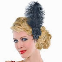 1920's Jazzy Feather Hair Clip