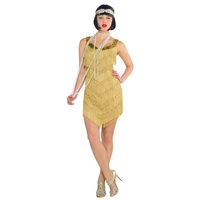 1920's Champagne Flapper Dress