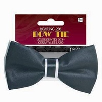 1920's Bow Tie Black and White