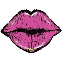 Pink Lips Super Shape Foil Balloon