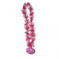 Hawaiian Summer Luau Lei Pink Flowers