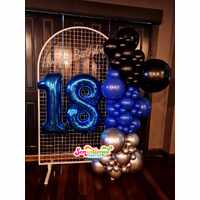 Mesh Arch 2.1m ~ Organic Balloon Garland ~ Balloon Number Set ~ Delivered Locally