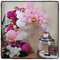 Balloon Arch Organic 3/4 2.4m x 2.4m With Orbz