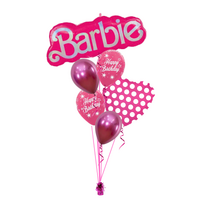 Character Balloon Bouquet - Barbie Polka-dot Heart
