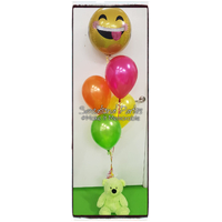 Balloon Bouquet Orbz & Bear Package