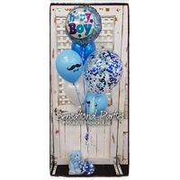 New Baby Balloon Bouquet & Bear Gift Package