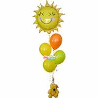 Balloon Bouquet Super & Bear Package