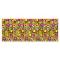 Hawaiian Summer Luau Bamboo & Flowers Backdrop