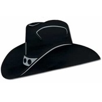 Western Foil Cowboy Hat Silhouette Black