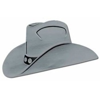 Western Foil Cowboy Hat Silhouette Silver