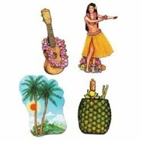 Hawaiian Summer Luau Assorted Design Cutouts
