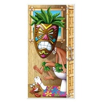 Hawaiian Summer Luau Tiki Door Poster