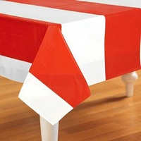 Carnival/Circus Tablecover Red & White Stripes