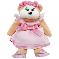 Beanie Kids - Rosebud the Flower Girl Bear