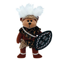 Beanie Kids - Shaka the Zulu Bear (Rare Bear)