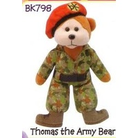 Beanie Kids - Thomas the Army Bear