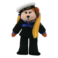 Beanie Kids - Pearl the Navy Girl Bear
