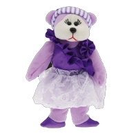 Beanie Kids - Kayla the Purple Girl Bear