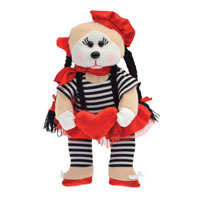 Martine the Valentine's Day Mime Bear