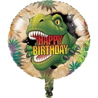 Dino Blast Happy Birthday 45cm Foil Balloon