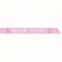 Sash Bride to Be Diamond Rings Satin
