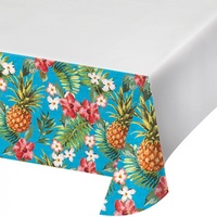 Hawaiian Aloha Pineapple & Flowers Tablecover