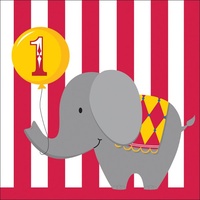 Carnival/Circus 1st Birthday Lunch Napkins