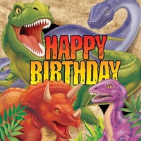 Dino Blast Happy Birthday Lunch Napkins