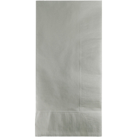 Silver Shimmering Dinner Napkins