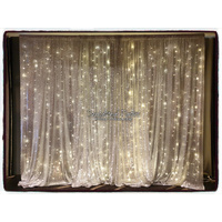 Sparkling Light Wall 3m Silver