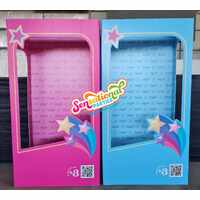 Doll Boxes Hire Pink & Blue