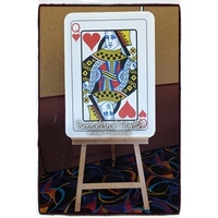 Hire of Casino Giant Card on Easel Hire - Queen
