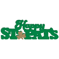 Hire Of Happy Saint Patrick's Day & Lucky MDF Signs - Set Of 5