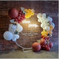 Mesh Hoop 2m ~ Organic Balloon Garland Split~ Delivered Locally