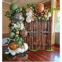 Bamboo Wall With Organic Half Arch