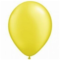 12cm Yellow Pearl Citrine Latex Balloons (Pkt 100)