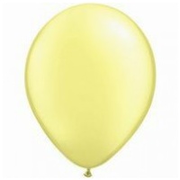 12cm Yellow Pearl Lemon Latex Balloons (Pkt 100)