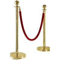 Bollard - Gold Stainless Steel with Sphere Top