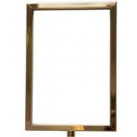 Bollard - A4 Sign Holder Gold