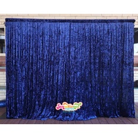 Hire Velvet Navy Curtain 3m