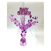 Baby Shower Pink Glitter Spray Centrepiece